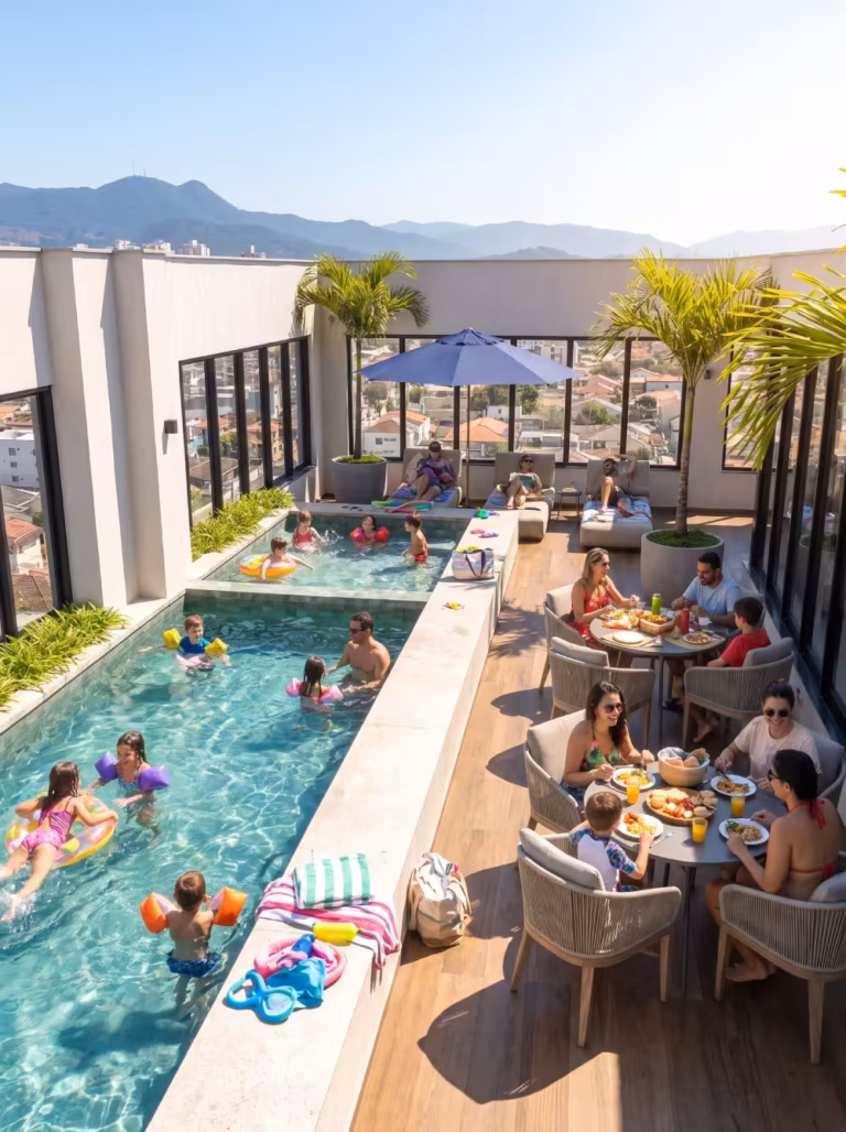 Rooftop com Piscina